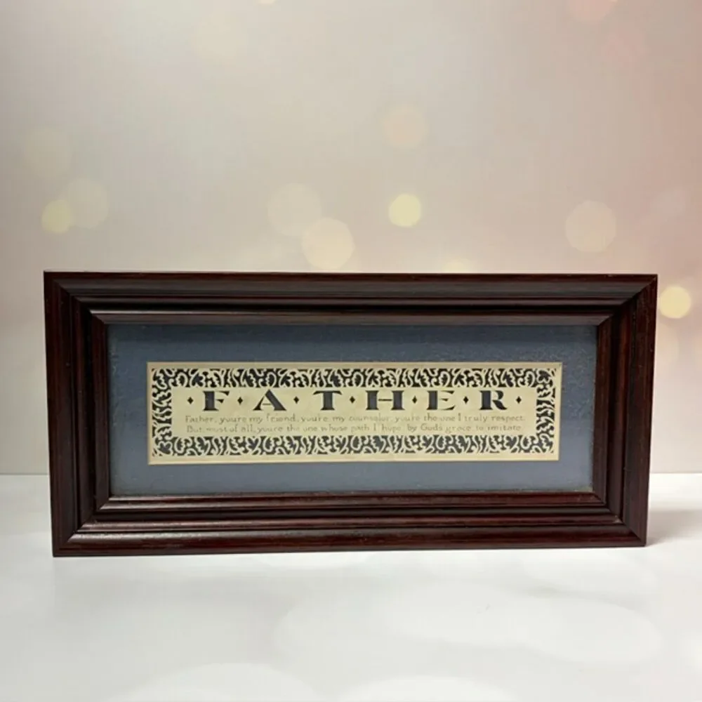 Cindy Jacobs Ltd Father Laser Cut Framed Wall Plaque Christian Decor